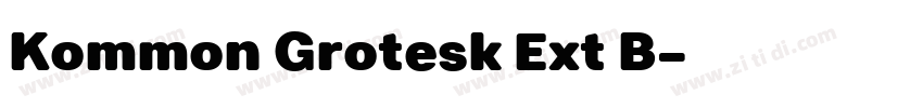 Kommon Grotesk Ext B字体转换